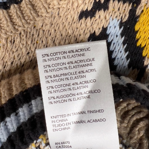 Maeve x Sarah Gordon Cropped Knit‎ Bumblebee Sweater Tank Women's Small Top - Picture 6 of 10